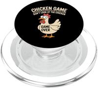 Chicken Game Don't-Look At The Chicken Funny Chicken Humor PopSockets PopGrip para MagSafe