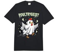Chicken Ghost Poultrygeist Halloween Costume Farmer Comfort Colors Adult Heavyweight T-Shirt