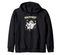Chicken Ghost Poultrygeist Halloween Costume Farmer Sudadera con Capucha