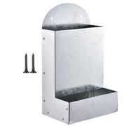 Chicken Grit Feeder, Portable Metal Coop Accessory, Large Automatic Feeding System, 5.9X3.9X10.2in, Ideal para Ducks, Chickens, Outdoor Farm Use, Poultry Nutrition Supply