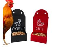 Chicken Grit Feeder, Poultry Feed Trough, Duck Food Dispenser, Sturdy Hangable Design for Easy Access, Weather-Resistant Plastik for Long-Term Outdoor Use, Ideal for Backyard Coops