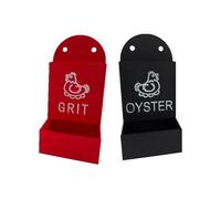 Chicken Grit Feeder, Poultry Feed Trough, Smart Spill Avoidance, Wide Opening Advantage, Chicken Feeding Trough for Farm Backyard, 2 Pieces Duck Food Dispenser, 18.5x8x8.9cm