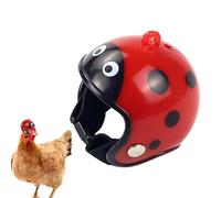 Chicken Hats, Funny Hard Hat, 1,57 x 1,77 in Adjustable Strap Headgear, Authentic Safety Helmet, Small Animal Headwear for Pet Bird Traje, Interior Outdoor Use, Cómodo Fit