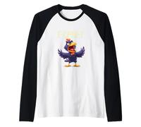 Chicken Humor. Raven F-Caw-F, Funny FCAWF Camiseta Manga Raglan