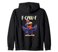 Chicken Humor. Raven F-Caw-F, Funny FCAWF Sudadera con Capucha
