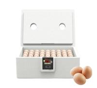 Chicken Incubator, Egg Hatcher Box, Poultry Breeding Machine, Full-Coverage Insulation Design, 10-25 Egg Capacity, Digital Temp Control, Perfect for Duck, Reptile, 11.8×10.6×7.1 Inches