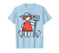 Chicken Lady Farmer Tshirt | Regalo de marido de la vida agrícola Camiseta