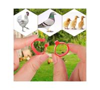 Chicken Leg Rings Numbered Clip On Leg Rings 16mm Multiple Colour Chicken Identification Leg Bands Poultry Foot Rings for Chickens Ducks Goose(100pcs)