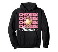 Chicken Mama Mom Chicken Farm Farmer Día de la Madre Coqueta Sudadera con Capucha