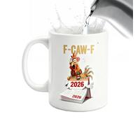 Chicken Mug - 9.5x8x8cm Ceramic Breakfast Cup - Attractive Novelty Coffee Mugs | Comfortable Handle For Women Men Home Work Birthday Party Morning Routine Relaxing Moments Weekend Leisure