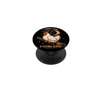 Chicken, no me Importa un Vuelo, Divertido, Cluck, Humor de Bruja PopSockets PopGrip Adhesivo