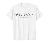 Chicken Nuggets Japanese Text Vaporwave Aesthetic Anime Camiseta