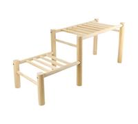 Chicken Perch - Wood Secure Easy Assemble Toys For Backyard Garden Farms Coop House Playground | 426g with Stable Roosting Stand, Chick Play Accessory, Outdoor Poultry Training Tool