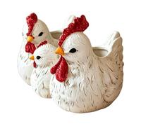 Chicken Plant Pot - Resin Animal Planter | Cute Garden Flower Pot