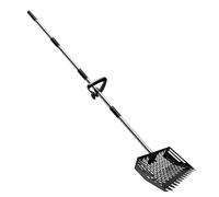 Chicken Pooper Scooper Sifting Shovel | Chicken Scooper For Poop - Ergonomic Non-Slip Long Handle |Long Handle For Pet Waste, Poultry, Livestock, Animal Litter, Outdoor Sand, Farm, Yard, Lawn, Patio,