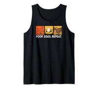 Chicken Poops Eggs Repeat Funny Homesteader Backyard Camiseta sin Mangas