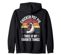 Chicken Pot Pie Tres De Mis Cosas Favoritas Chicken Lover Sudadera con Capucha