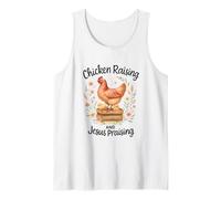 Chicken Raising and Jesus Praising Farmhouse Watercolor Camiseta sin Mangas