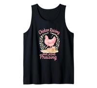 Chicken Raising and Jesus Praising Watercolor Farmhouse Camiseta sin Mangas