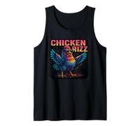 Chicken Rizz Cool Rooster Humor Trendy Farm Vibes Camiseta sin Mangas