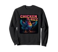 Chicken Rizz Cool Rooster Humor Trendy Farm Vibes Sudadera