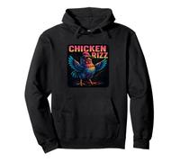 Chicken Rizz Cool Rooster Humor Trendy Farm Vibes Sudadera con Capucha