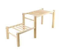 Chicken Roosting Perch - Strong Secure Wooden Chicken Perch 63x27x23cm