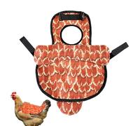 Chicken Saddle, Poultry Feathers Protector, 13.78x10.63 Inches Soft Adjustable Hen Apron with Compact Stitching, Reusable Cover Guard for Roosters Hens Chickens