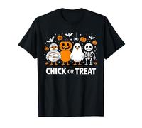 Chicken Skeleton Mummy Witch Halloween Camiseta