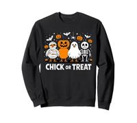 Chicken Skeleton Mummy Witch Halloween Sudadera