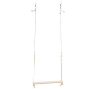 Chicken Swing for Pet Parrots and Chickens, Large Pine Wood Perch Stand with Rope, Natural Chewing Toy for Biting and Playing