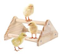 Chicken Training Perch, Heavy Duty Wooden Stand, Smooth Roosting Bar, Stable Resting Toy for Professional Breeders and Backyard Pet Owners, 7,87 x 6,89 x 4,13 pulgadas