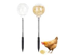 Chicken Treat Dispenser Toy Set | Slow Feed Chicken Feeder & Swing Toy | 2-Piece Versatile Poultry Feeding Toy for Chickens, Parrots, and Squirrels | Fun & Engaging Feed Release Toy for Backyard Birds