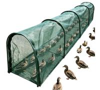 Chicken Tunnel with Door - Foldable Nylon Poultry Run | Portable Chicken Co
