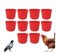 Chicken Water Cups, Bird Feeder Bowl, Colgando Poultry Drinkers, Wide Mouth Design, 8oz Capacity, for Farm Coop Feeding and Backyard Birds, 3,15 x 3,15 x 2,36 pulgadas