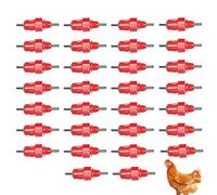 Chicken Waterer Nipples, Poultry Feeder Nozzles, 1.77x0.79in Automatic Drinking System, Stainless Leak Proof Design, Easy Install Fittings for Interior Outdoor Farm Use