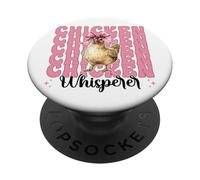 Chicken Whisperer Divertido Chicken Farm Farmer Chicken Girl PopSockets PopGrip Adhesivo