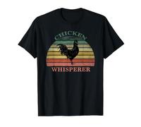 Chicken Whisperer Funny Farm Life for Chicken Lover Camiseta gráfica económica, Hombre, Negro, XL