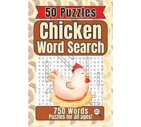 Chicken Word Search: Chicken Word Search: 50 Large Print Chicken Word Search Puzzles 6x9 in. Easy to Read-challenging-Fun Chicken Book Word Search ... Chicken lover gift - Bright Puzzle Company