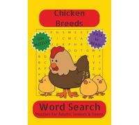 Chicken Word Search Puzzle Book: Word Searches with Easy to Read Print about Chicken, Chicken Breeds and More | 6x9 inches, 110 pages | 50+ Puzzles ... Gift for Vacations, Holidays and Free Times