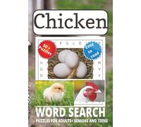 Chicken Word Search puzzle book: Word Searches with Easy to Read Print about Chicken,Poultry and Fowl and More | 6x9 inches, 111 pages | 50 + Puzzles... Gift for Vacations, Holidays, and Free Times.