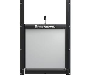 ChickenGuard Puerta de gallinero con cierre automático a prueba de depredadores, corral para pollos, accesorios para hábitats avícolas (sólo puerta - sin motor)