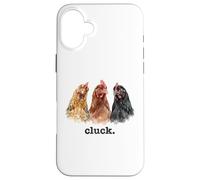 Chickens Cluck Divertido Amante de los Pollos Cluck Divertido Cluck Carcasa para iPhone 16 Plus