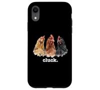 Chickens Cluck Divertido Amante de los Pollos Cluck Divertido Cluck Carcasa para iPhone XR