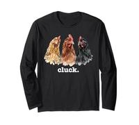 Chickens Cluck Divertido Amante de los Pollos Cluck Divertido Cluck Manga Larga