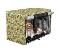 Chickens Farm Animal Cover para jaula de perro, cubierta de alambre de privacidad, protector de jaula de perro de 36 pulgadas