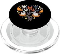 Chickens Heart Love Chicken Lady Women Men Kids Farmer Gift PopSockets PopGrip para MagSafe