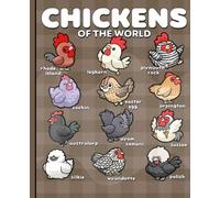 Chickens of the World Lined Journal: Wide Ruled Composition Notebook for Kids, Teens, Farmers and Poultry Lovers - Cute Cartoon Chicken Breeds Infographic Art Book