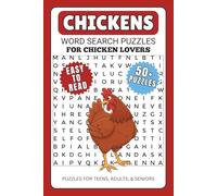 Chickens Word Search Book For Chicken Lovers: Funny Word Search Book For Teens, Adults, and Seniors. 50+ PUZZLES - 6x9 inches/108 pages