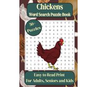 Chickens Word Search Puzzle Book: Easy to Read Print about Chickens, Farm Lifestyle and more | 6x9 inches, 110 pages | 50+ Puzzles